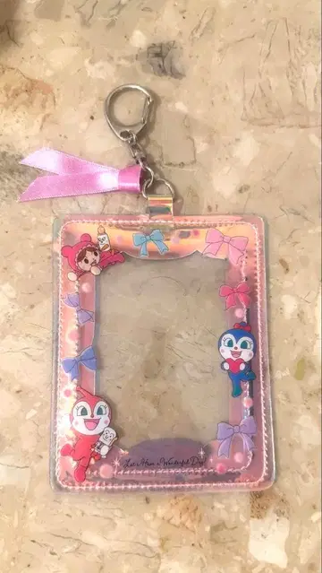 호빵맨 뮤지엄 오로라 카드 케이스 핑크