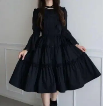 마시로 아리스 프릴 오버롤 스커트