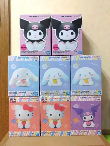 산리오 sofvimates 헬로키티 쿠로미 시나모롤 피규어