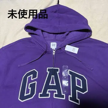[신춘 대방출] GAP 풀 집업 후드티 XL 미사용 새상품 퍼플