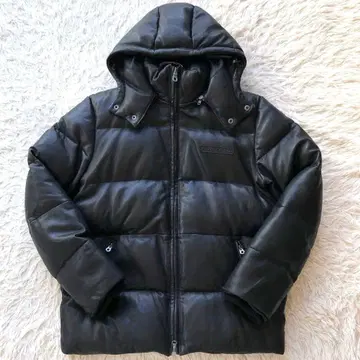 [ 새상품급 램 가죽 2XL ] 아비렉스 가죽 다운 자켓 블랙 2way