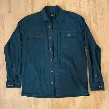 patagonia 피오르드 플란넬 셔츠 M 다크 블루 플란넬 셔츠