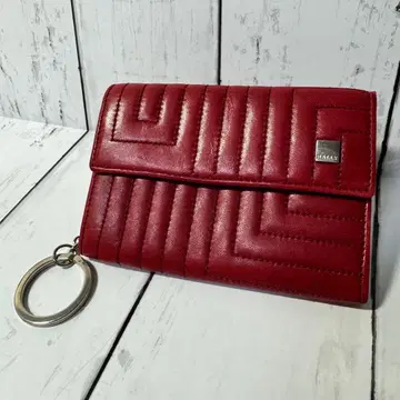 새상품급 발리 BALLY 컴팩트 지갑 코인 케이스 퀼팅 가죽