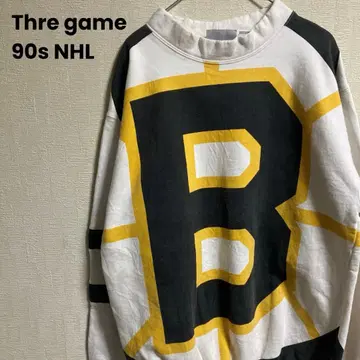 90s The game NHL BOSTON BRUINS 올 패턴 맨투맨