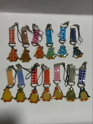 코카 콜라 오리지널 핑구 25주년 참 스트랩 13종 세트