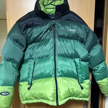 Bear USA 다운 자켓 L 사이즈 블랙 그린
