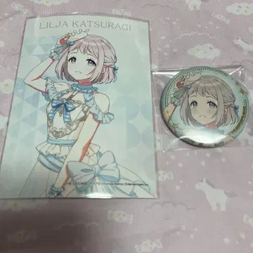 학원 아이돌 마스터 학마스 로손 카츠라기 리이야 캔뱃지 브로마이드