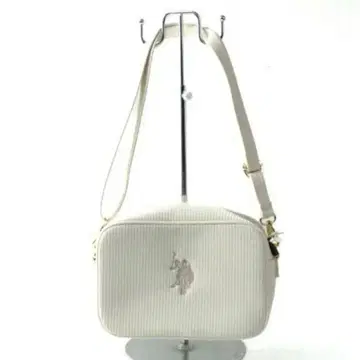 유에스폴로애슨 숄더백 여성용 가방 화이트 코듀로이