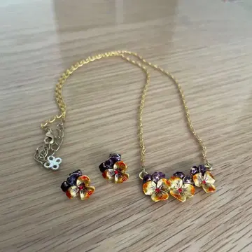 파르나토팍 귀걸이 목걸이 팬지