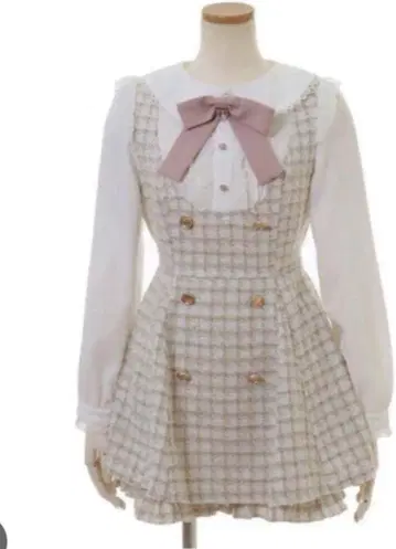 LIZLISA 트위드 셋업 화이트