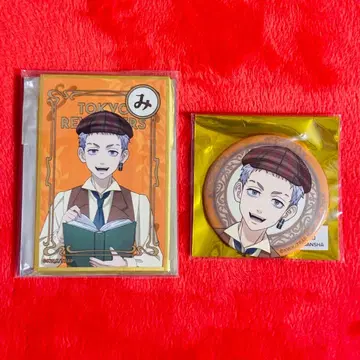 도쿄 리벤저스 아사쿠사 하나야시키 미츠야 타카시 카루타 캔뱃지 세트