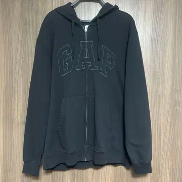 GAP 블랙 지퍼 후드티 XL