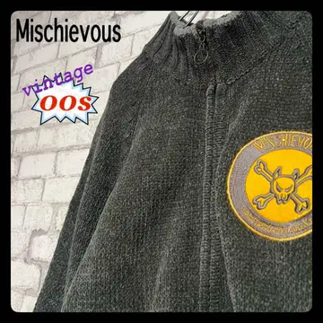 [ 90-00s ] MISCHIEVOUS 미스치버스 니트 가디건 y2k