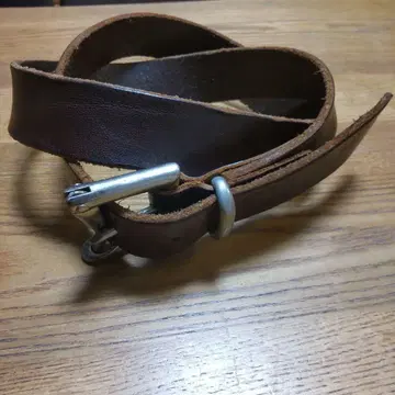 COMME CA MEN 브라운 가죽 벨트