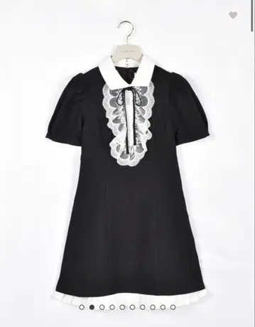 An MILLE 밑단 플리츠 미니 원피스