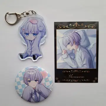 유라네로. 굿즈 묶음 판매 아크링 키링 캔뱃지 트레이딩 카드