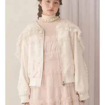 택 포함 merry jenny 리본 세일러 새틴 블루종 핑크