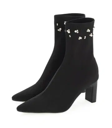 RANDA 비쥬 디자인 니트 부츠 LL 사이즈 25.5cm 여성용