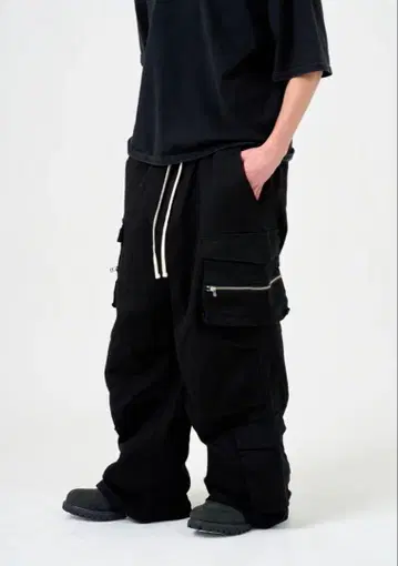 ANDRAP 와이드 플레어 카고 팬츠