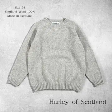 할리 오브 스코틀랜드 셰틀랜드 울 크루넥 니트 38