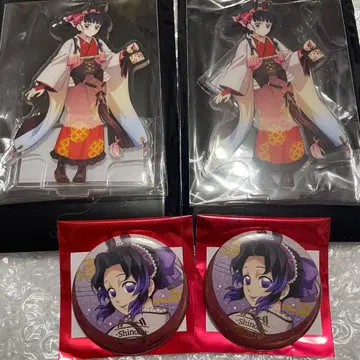 귀멸의 칼날 설날 말띠 아크릴 스탠드 금박 캔뱃지