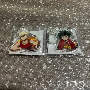 히로아카 아크릴 스탠드 키링 레드 코스튬 바쿠고 미도리야