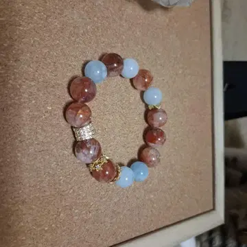 마노 아쿠아 마린 비즈 팔찌