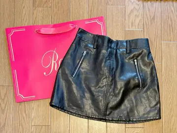 GYDA 인조 가죽 스커트 XS Rady 미셸 마카롱 ZARA