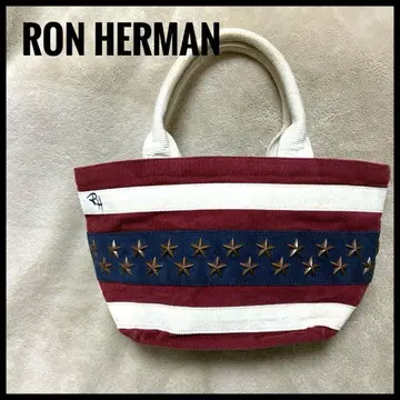 Ron Herman 스터드 장식 핸드백 스타 자수 로고 보더