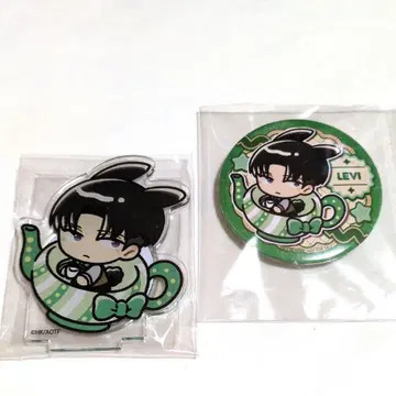 리바이 레어 프리롤 캔뱃지 아크릴 스탠드 진격의 거인