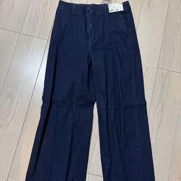 UNIQLO 와이드 트라우저진 XL 네이비