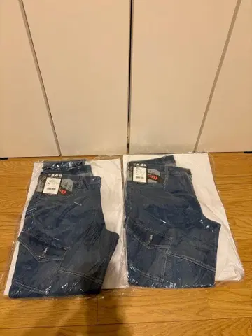 2803 카고 팬츠 L 인디고 블루 2개