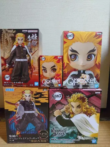 귀멸의 칼날 염주 렌고쿠 쿄쥬로 키즈나노소 피규어 세트