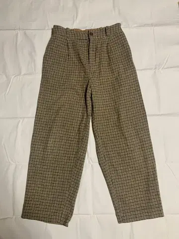 팔라스 팰리스 10일 체크 무늬 와이드 팬츠