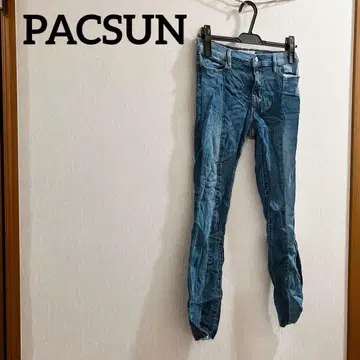 PACSUN 라이트 블루 스키니 데님 청바지