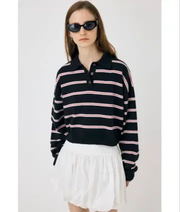 MOUSSY BOXY 니트 폴로