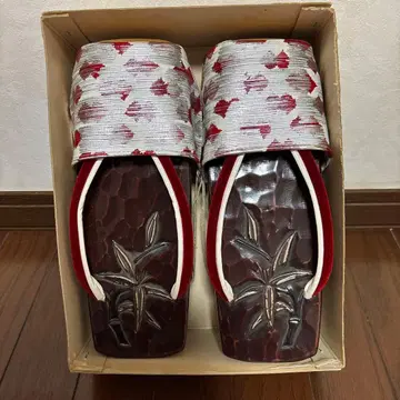 여성용 일본 나막신 조리 비가리개 커버 포함 쇼와 레트로