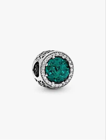 Pandora Sparkling Sea Green Charm