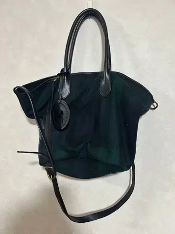 정품 폴로 랄프로렌 펠트풍 가죽 토트백