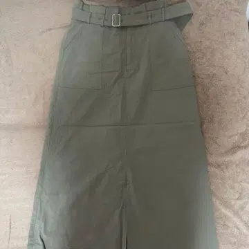 Ray Beams 올리브 그린 벨트 타이 트 스커트