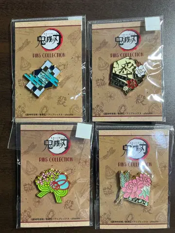 귀멸의 칼날 기둥 핀 배지 세트