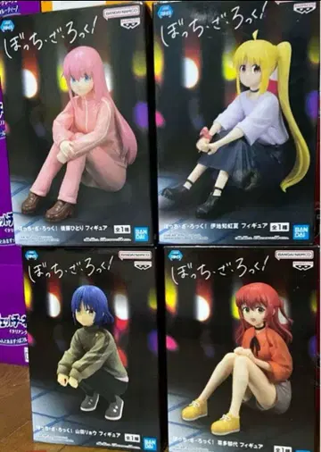 봇치 더 록! 고토 히토리, 이지치 니지카, 야마다 료 피규어 4개 세트