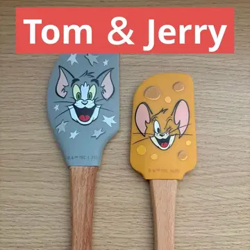 톰과 제리 새상품 스패출러 / 주방 헤라 / 고무 주걱 2점