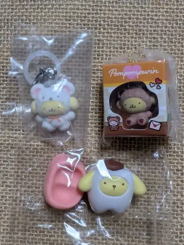 산리오 캐릭터즈 폼폼푸딩 3개 묶음 판매 가챠