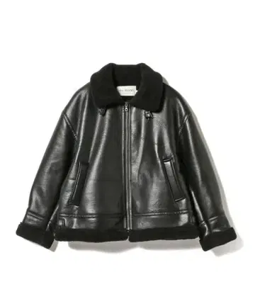 Ray BEAMS 페이크 무스탕 보머 블루종