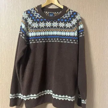 [ 선착순 ] GAP 크루넥 스웨터 브라운 L사이즈