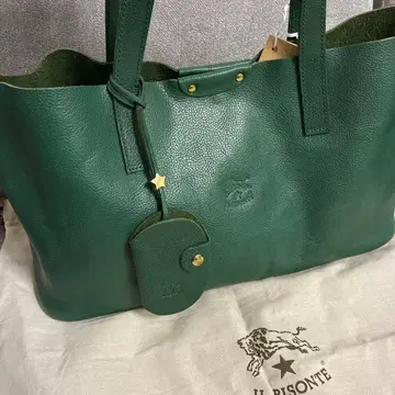 일비종떼 가죽 토트백 그린