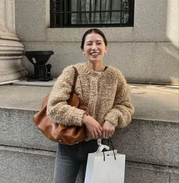 CLANE 테디 베어 핸드 니트 탑 1