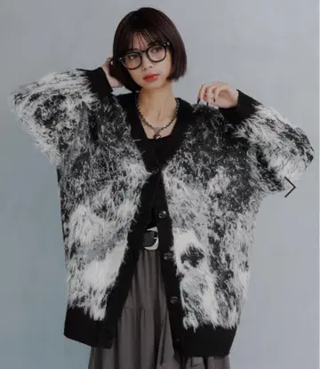 페이지 보이 랜드스케이프 샤기 가디건