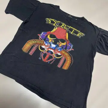 Used 80s Y&T 유로 투어 양면 프린트 밴드 티셔츠 헤비메탈 XL